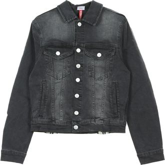 Kappa Jeans Jacket Banda Boetino - Heren - Spijkerjassen - Zwart - S - Katoen - Jassen