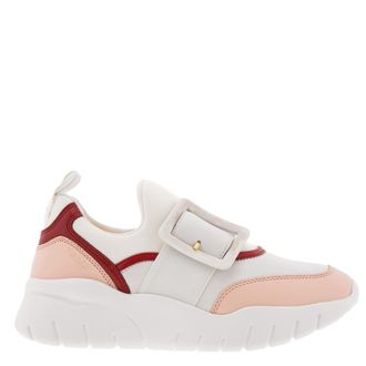 Bally Brinelle Janelle Buckle Low-Top Sneakers, Brand Size 40 ( US Size 9.5 )