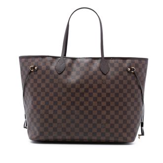 Louis Vuitton Pre-owned Womens Damier Ebene Neverfull Gm - Dark Brown Textile - One Size