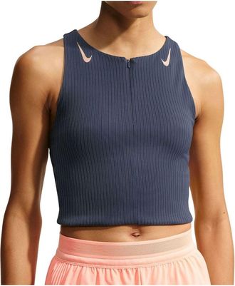 Nike (WMNS) Nike x Keely Hodgkinson AeroSwift Dri-FIT ADV Cropped Tank Top Thunder Blue Linen IM7561-437