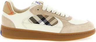 Burberry Beige Color Block Sneakers