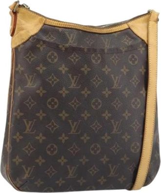 Louis Vuitton Pre-owned Monogram Canvas Schoudertas - Dames - Vintage Schoudertas - Bruin - ONE Size - Leer - Vintage