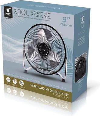 Thulos Ventilador Oscilante De Pie Thulos Th-vn5001 9 Pulgadas 35 W Cabeza Inclinable Negro