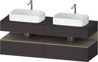 Duravit Qatego Meuble Sous-lavabo Avec Console, 2 Tiroirs, 2 - Duravit