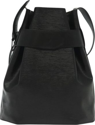 Louis Vuitton Sac Dépaule Black Leather Shoulder Bag (Pre-Owned)