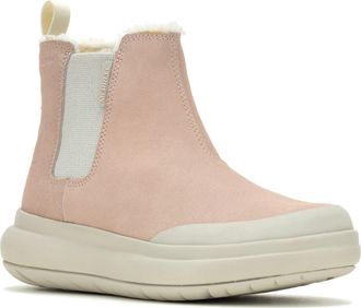 Merrell Marquette Thermo Waterproof Faux Shearling Lined Chelsea Boot in Adobe Rose at Nordstrom Rack, Size 10.5