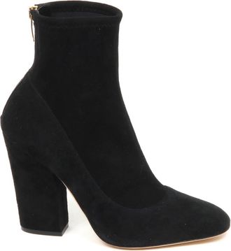 Sergio Rossi Suede Stretch Boot Shoe Model A75281 - Dames - Laarzen met Hak - Zwart - 35 EU - Schoenen