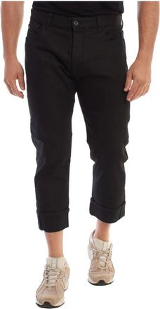 Emporio Armani Cropped Jeans - Heren - Cropped Jeans - Zwart - W32 - Katoen - Jeans
