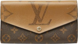 Louis Vuitton Brown Pvc Leather Long Wallet (Bi-Fold) (Pre-Owned)