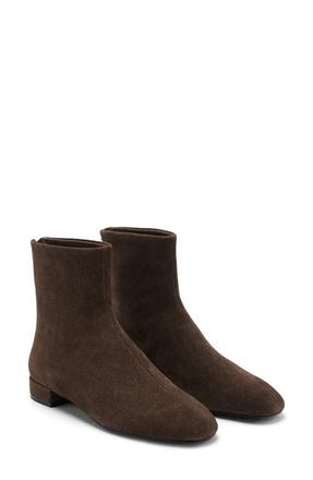 Mango Round Toe Ankle Bootie in Chocolate at Nordstrom, Size 7.5Us