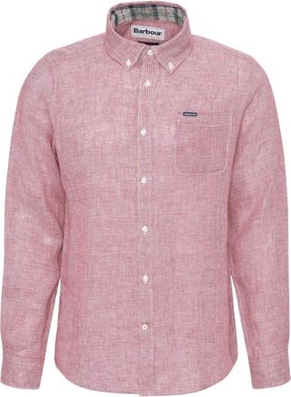 Barbour Heren, Overhemden, Rood, Maat: 2XL Linnen