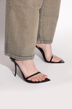 Diesel Heeled Sandals D-TEN HALF, Womens, Black