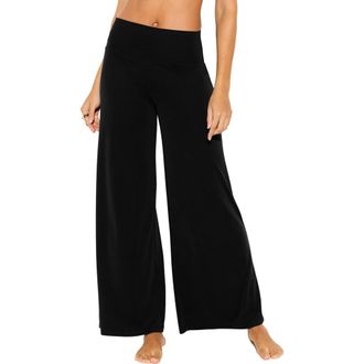 Spiritual Gangster Journey Wide Leg Pants in Black at Nordstrom, Size X-Large