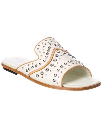 Tod's TodS Crystal Stud Leather Sandal