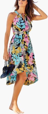 Lascana High Low Cutout Dress in Green Patterned at Nordstrom, Size 12