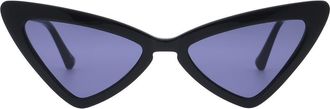 Florence By Mills 54mm Cat Eye Sunglasses in Gloss Black at Nordstrom