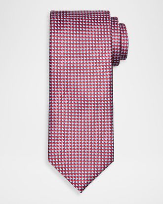 Brioni Men & apos;s Micro-Print Silk Tie
