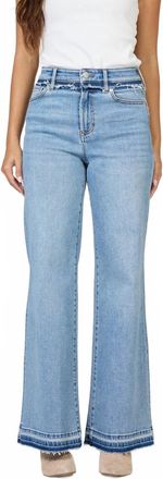 Dear John Denim Fiona High Rise Wide Leg Jeans In Savannah