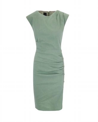 Pinko Womens Slim Fitting Calf Length Dress In Linen