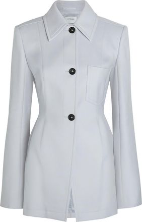 Sportmax Fitted Cotton-blend Jacket - Grey - 12 (UK12 / M)