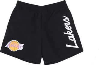 Mitchell & Ness Casual Shorts - Heren - Korte Broeken - Zwart - M - Nylon - Korte Broeken