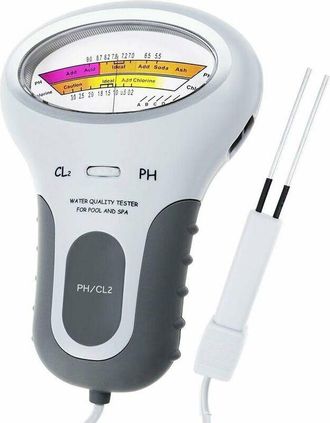 OEM Testeur Ph Et Chlore - Resolucion 0 01 - Para Piscina Spa Acuario - Alimentacion Con Pila Aa - 1 Unidad