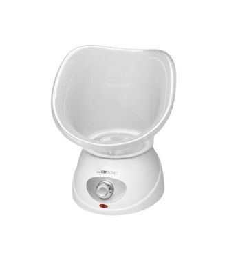 Clatronic Gs3656 Sauna Facial, Vaporizador Facial, Inhalador Boca/nariz, Accesorio Aroma, 3 Posiciones 130w Blanco