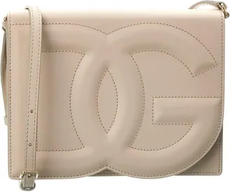 Dolce & Gabbana Logo Leather Shoulder Bag