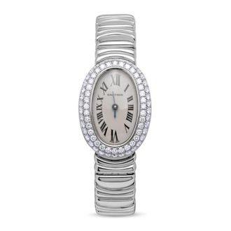 Cartier Pre-owned Cartier Baignoire Mini White Dial Ladies Watch 2369
