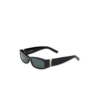Saint Laurent Cassandre Sunglasses - female - Saint Laurent - Sunglasses - Black - ONE SIZE - Accessories