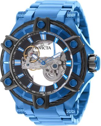 Invicta Bolt 50786 Herenhorloge - Automatisch Uurwerk - Roestvrij Staal met Zwarte Wijzerplaat - 52 mm