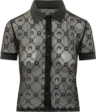 Marine Serre Donna, Top, Nero, M, new