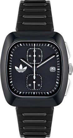 adidas Originals Adidas Originals Retro Wave Twee Chrono Unisex Zwarte Horloge AOSY24533
