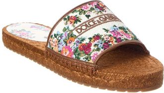Dolce & Gabbana Dg Logo Leather Espadrille
