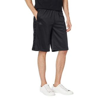 Kappa Mens Kappa 222 Banda Treadwellz Shorts Black Elastic Waist Activewear JZZ397