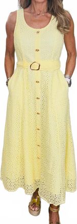 Entro Womens The Jimmie Dress In Yellow