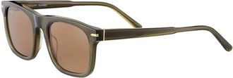Serengeti Eyewear Charlton Zonnebril - unisex - Zonnebrillen - Groen - ONE Size - Leer - Accessoires