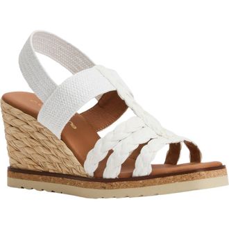 Andr&eacute; Assous Maria Wedge Sandal in White at Nordstrom, Size 11