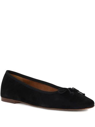 Geox Marsilea bow-detail ballet flats - women - Polyurethane/Fabric/Leather/Rubber/Leather - 36 - Black