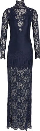 Paco Rabanne Lace Maxi Dress - Navy - 34 (UK6 / XS)