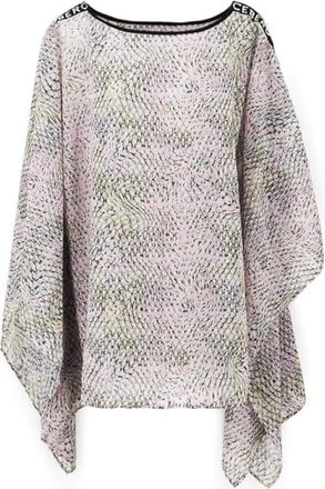 Iceberg Kaftano - Stampa Animalier & Banda Logo - Dames - Blouses - Veelkleurig - M - Overhemden