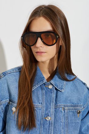 Tom Ford Zeiss Sunglasses, Unisex, Black