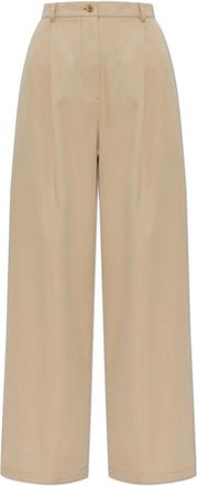 A.P.C. Ginny Broeken - Dames - Wijde Broeken - Beige - M - Katoen - Broeken