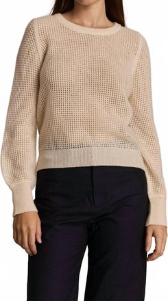M.Patmos Maria Mesh Pullover Sweater In Ivory