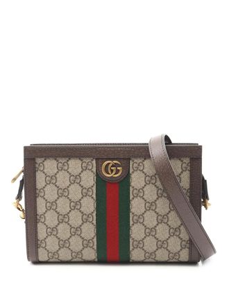 Gucci 2016-2025 Small GG Supreme Ophidia crossbody bag - Brown