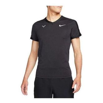 Nike Rafa Dri-Fit Short Sleeve Tennis Top Black DM4268-010