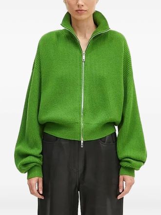 Sportmax drop-shoulder ribbed cardigan - Green