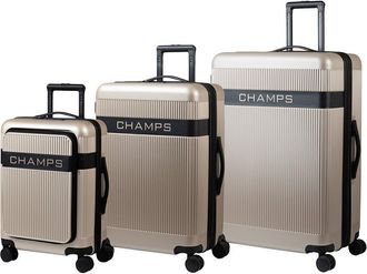 Champs Luggage Onyx Ii 3Pc Expandable Luggage Set
