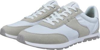 Salamander Sneaker SALAMANDER, Damen, Gr. 36, beige, wei&szlig;, Leder, Schuhe Sneaker, Freizeitsneaker, Halbschuh, Schn&uuml;rschuh mit Wechselfussbett