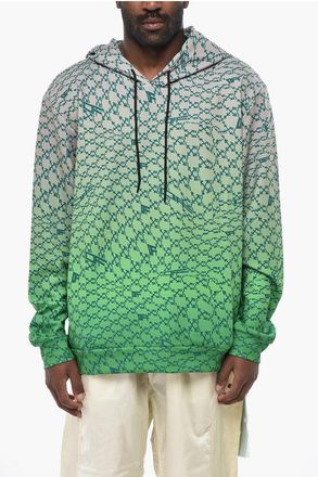 Off-white SPORTSWEAR Hooded Sweatshirt RTW Degrad&eacute; Monogram Pattern size Xxl